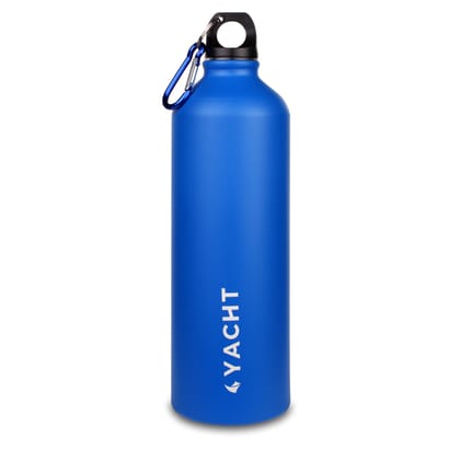 Yacht Aluminium Single Wall Fridge Water Bottle, Refrigerator Bottle, Rock Blue, 750 ml