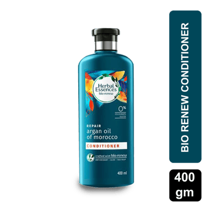 Herbal Essence Bio Renew Argan Oil Of Morocco, Repairs & Smoothens Conditioner, 400 ml Bottle