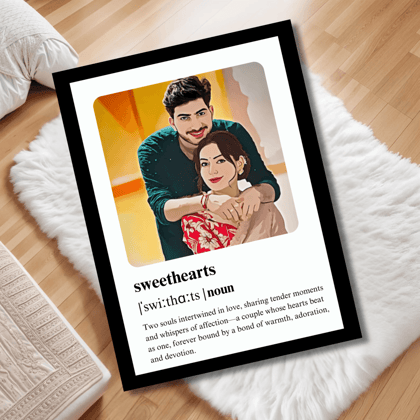 Personalised Photo Canvas-Sweethearts