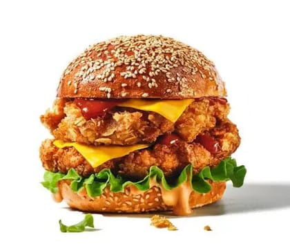 Double Chicken Cheese Burger