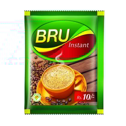 BRU Instant Coffee, Rs.10