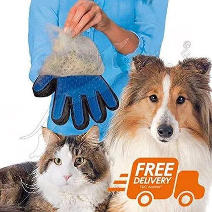 Adidog hair remover glove For Cat & Dog, Color May Vary