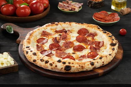 Naples - Pepperoni(pork) Pizza With Bacon __ 3 Slice