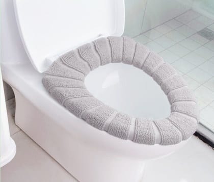 Winter Comfortable Soft Toilet Seat Mat Cover Pad Cushion Plush-Design 2