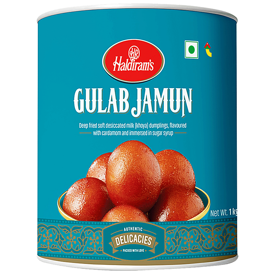 Haldiram's Sweets - Gulab Jamun, 1 Kg Pouch(Savers Retail)