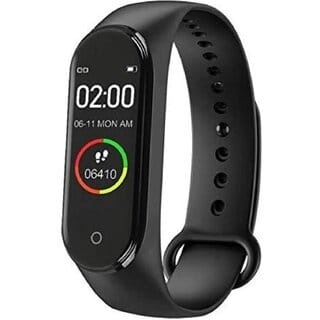 M4 Smart Band M4  Fitness Band 1.1-inch Color Display USB Charging Activity Tracker Mens and Womens Health Tracking Compatible All Androids iOS Phone