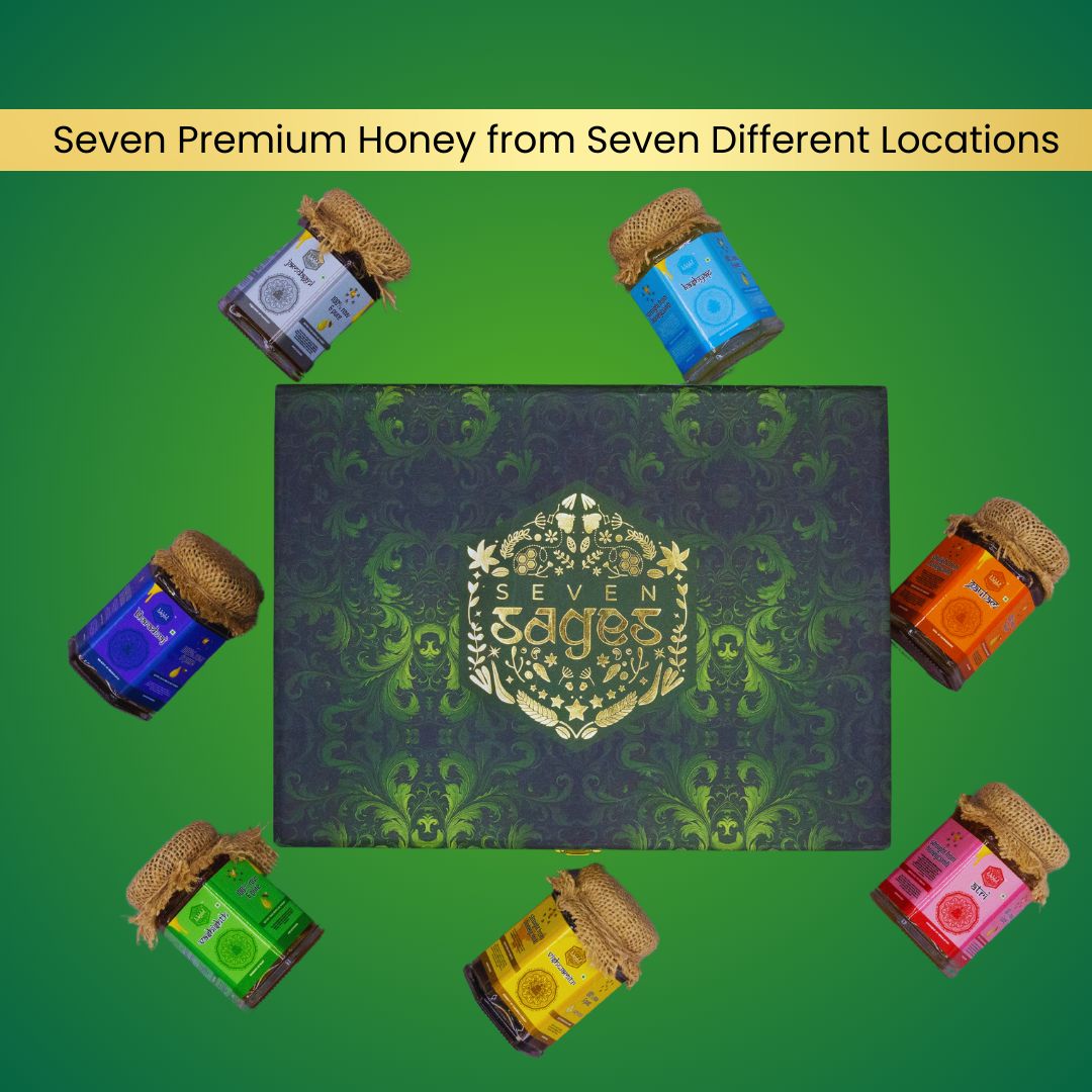 Seven Sages Honey: Collection of 7 different Honey from 7 different regions of India-Buy 1