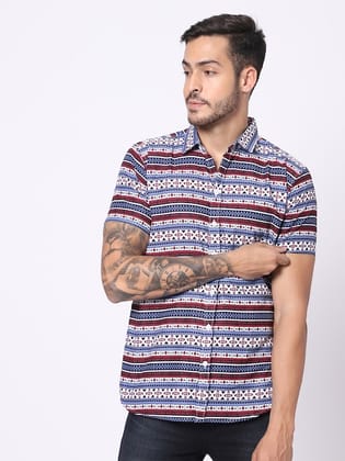 Classic Fit Ethnic Motifs Printed Casual Shirt