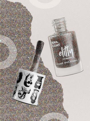 Elitty Mad Over Nails,  12 Toxin Free, Infused with Witch Hazel, Shimmer - It's a Vibe (Multi), 6ml