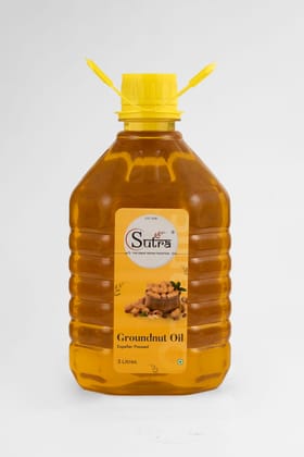 Sutra Groundnut Oil (Gold), 3 L