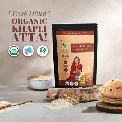Khapli Wheat Flour - 1 kg-1 kg