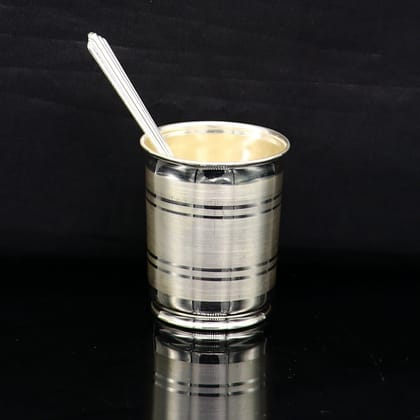 999 fine silver handmade water/milk Glass tumbler, silver flask, baby kids silver small cup utensils stay healthy from bacteria sv195