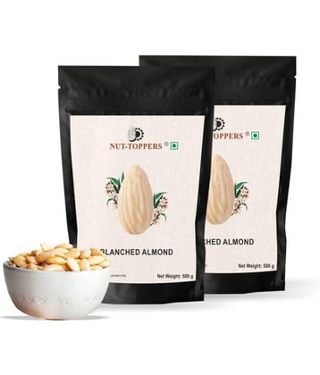 Nut Toppers Blanched Almonds Whole (500g x 2)