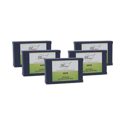 Artnweavess Neem Cow Ghee Herbal Soap, 100 gm - Pack of 5