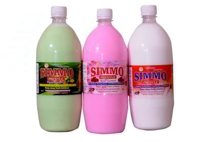 SIMMO PHENYLE FLOOR CLEANER 1 Ltr Pack Of 3 With Neem,Raguler & Rose Fragrance