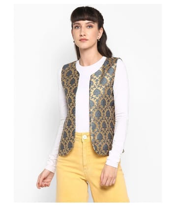 Hangup Silk Grey Ethnic Jacket - XL