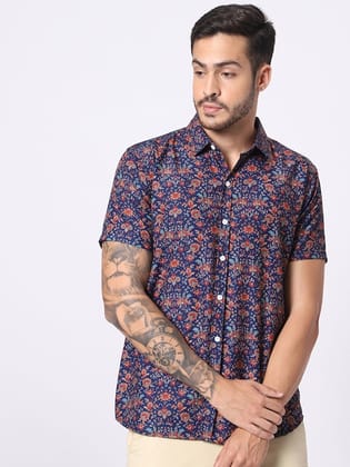 Classic Fit Ethnic Motifs Printed Casual Shirt