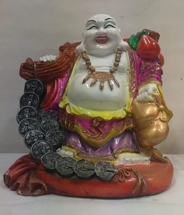 Unique International Happy Man Laughing Man on Frog on Pile of Money