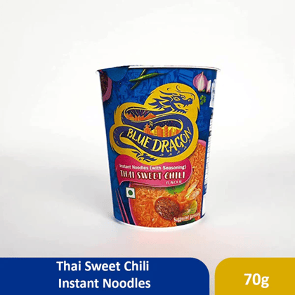 Blue Dragon Instant Cup Noodle With Seasoning - Thai Sweet Chili