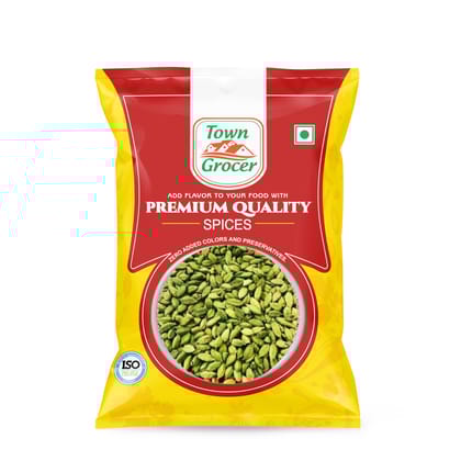 Town Grocer Elaichi / Green Cardamom Seeds 50G Pack
