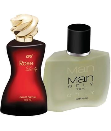 CFS Rose Lady & Man Only Black EDP Long Lasting Perfume