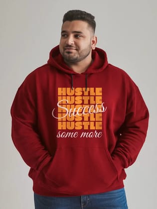 || HUSTLE || PLUS SIZE ||-Large / Red