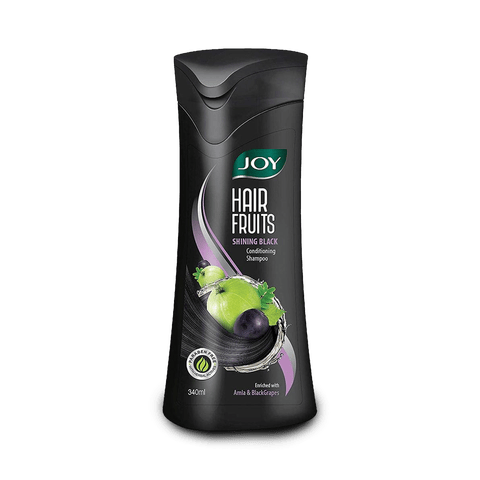 Joy Hair Fruits Shining Black Conditioning Shampoo, 340 ml Bottle