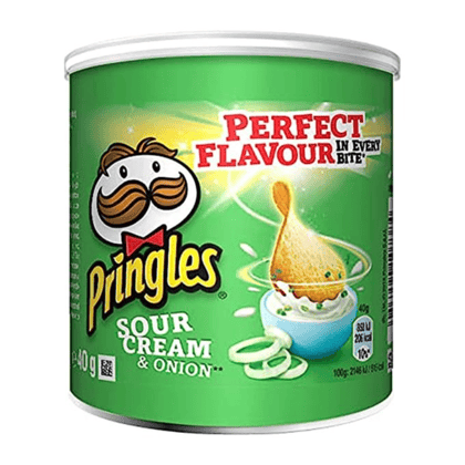 Pringles Sour Cream & Onion Crisps, 40 gm