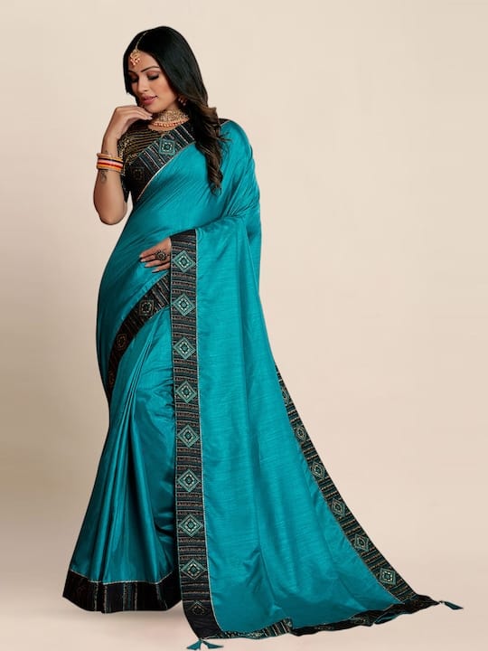 Woven Design Border Detail Saree
