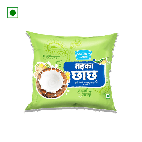 Mother Dairy Tadka Chach, 350 ml Pouch