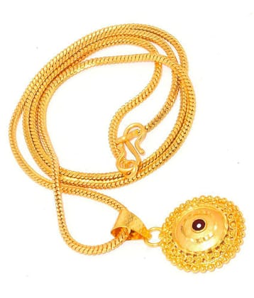 Jewar Mandi - Golden Pendant ( Pack of 1 ) - Golden