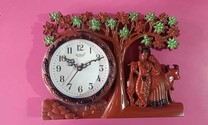 VINAYAK COLLECTION Radha Krishna Clock for home