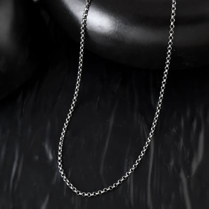 Mens sterling silver link chain-26"