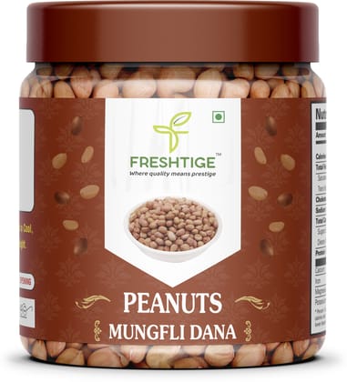 Freshtige Organic Peanut | Mungfli Dana|Jar Pack|Peanut Dana Pack Of  250Gram| Peanut 250
