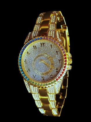 Renaissance Traders Gold Metal Analog Mens Watch