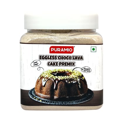 Puramio Eggless Choco Lava Cake Premix, 350 gm