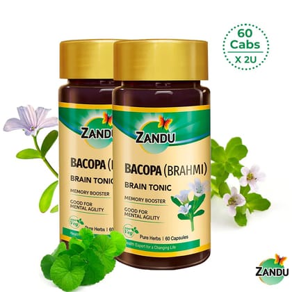 Bacopa (Brahmi) (60 Caps)(Pack of 2)