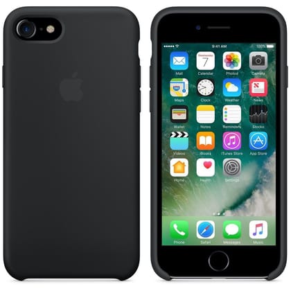 TDG OG SIlicone Case for Apple iPhone SE-Black