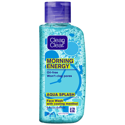 Clean & Clear Morning Energy Aqua Splash Face Wash, 50 Ml(Savers Retail)