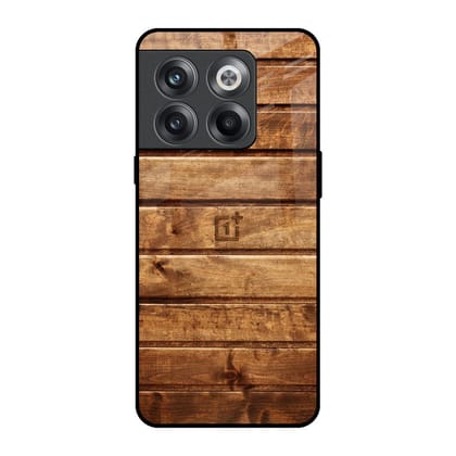 Wooden Planks Glass Case for OnePlus 10T 5G