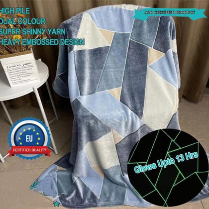 Glow in The Dark Radium Blanket for Kids Super Soft & Warm (220X240)-220X240 CM