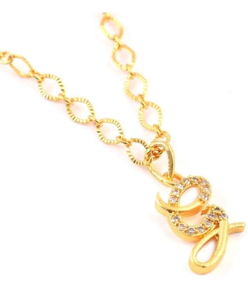 Jewar Mandi - Golden Pendant ( Pack of 1 ) - Golden