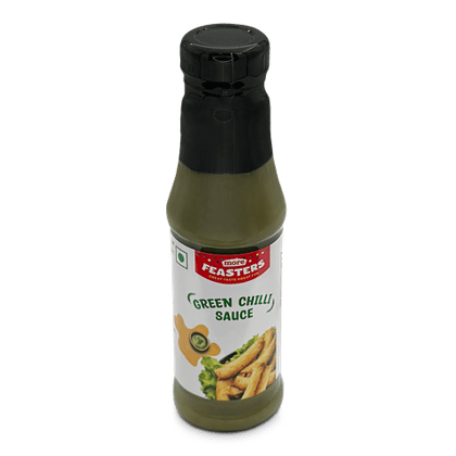 Feasters Green Chilli Sauce 180 ml Bottle
