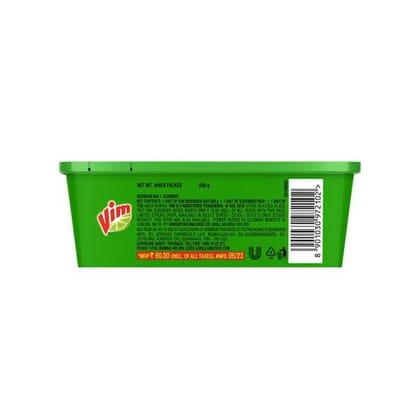 Vim Dishwash Bar, 500 gm Bar
