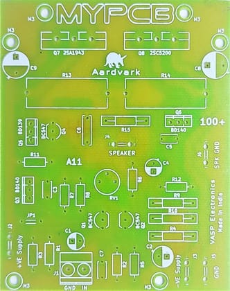 100 Watts 2SC5200 2SA1943 Transistor Mono Amplifier Best For Home Audio  - PCB only  by MYPCB