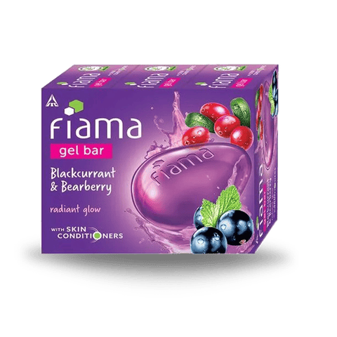 Fiama Gel Bathing Bar - Bearberry & Blackcurrant, 375 gm Pack