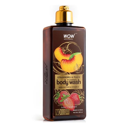 Strawberry & Peach Foaming Body Wash 250 ml