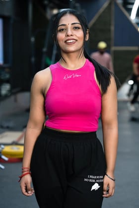 Wild Verve Blaze Crop Tank (MAGENTA PINK)-XS