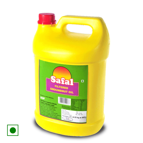 Safal Filtered Groundnut Oil, 5 L Jar