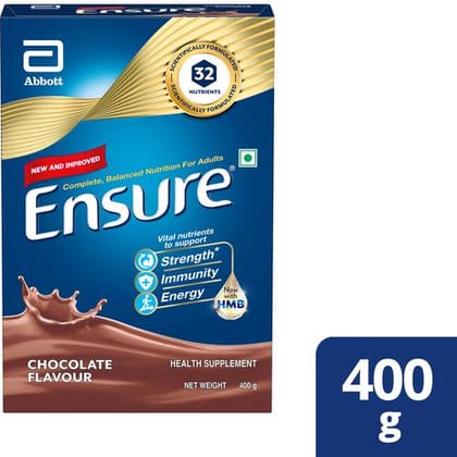 Ensure Complete Balanced Nutrition Drink For Adults, Chocolate, 400 g